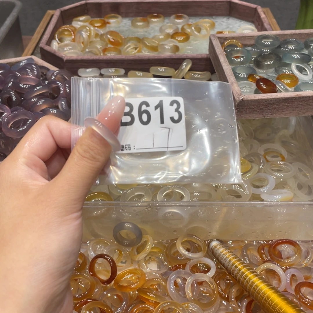 玛瑙/玉髓未镶嵌戒指613