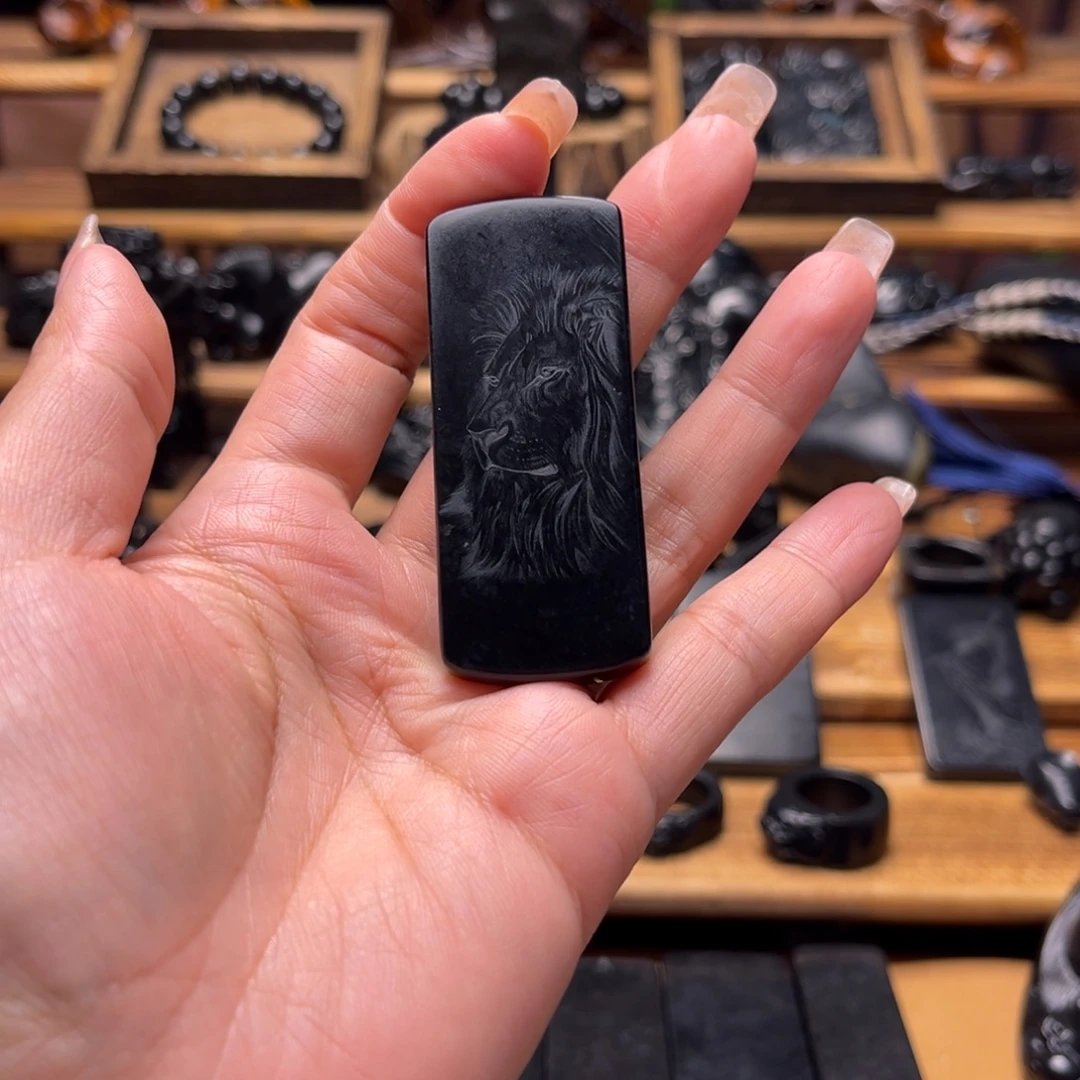 @***@手链未镶嵌和田玉（墨玉）