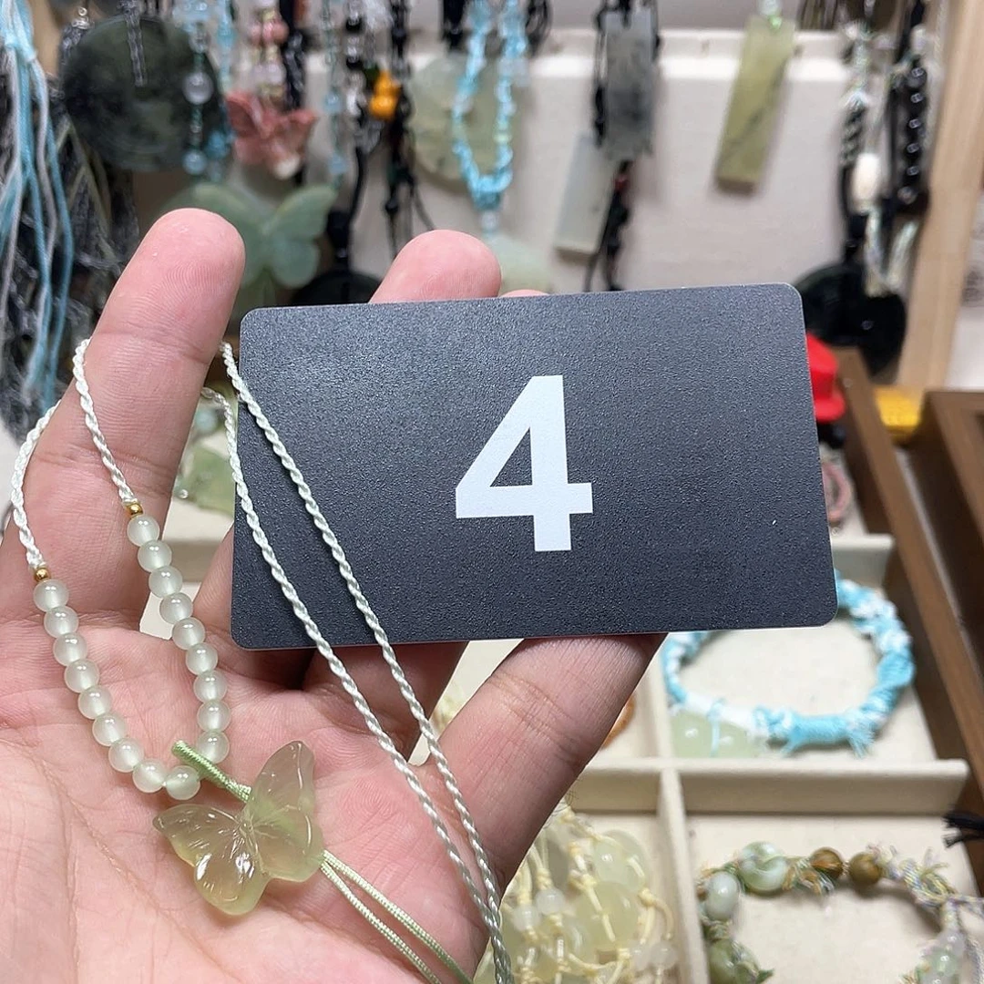 蛇纹石玉合金颈饰