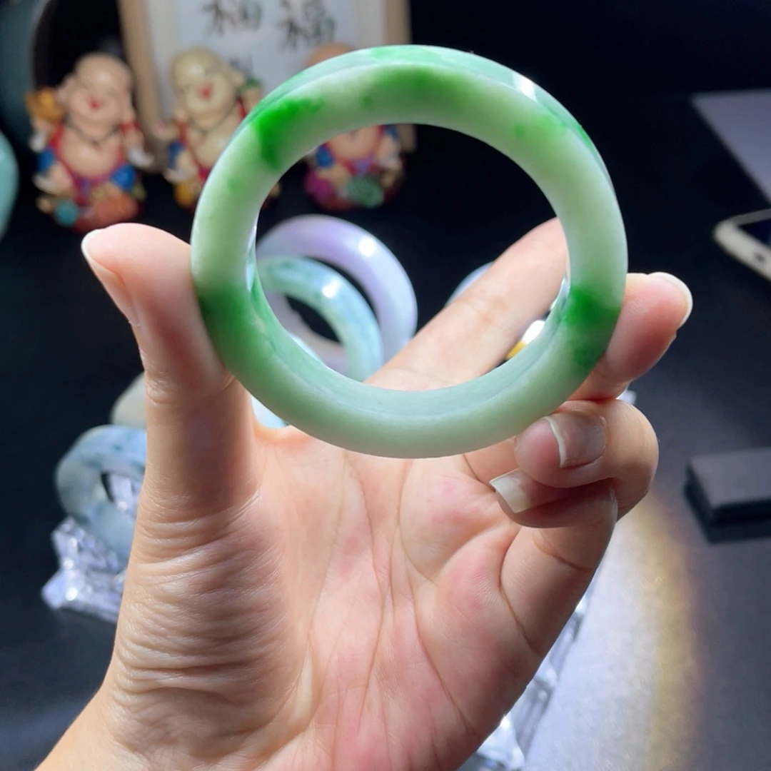 定制翡翠未镶嵌天然翡翠手镯定制