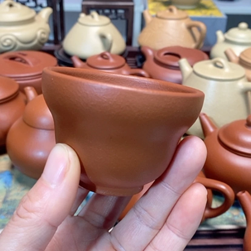 【闪购商品】紫砂茶壶朱泥半手工主人杯