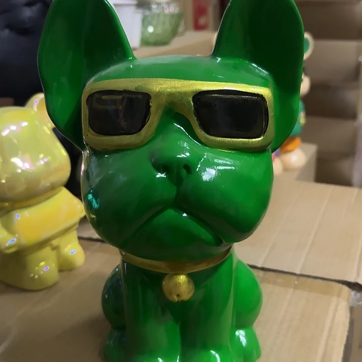 绿***晶陶瓷摆件哈哈哈哈