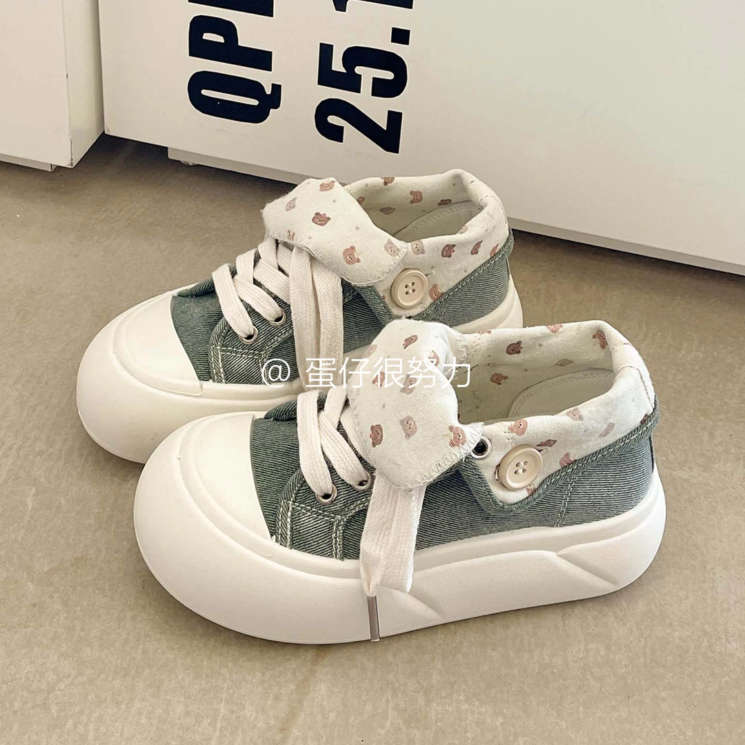 夏季学生帆布鞋子女款爆款2025新款小白鞋厚底休闲鞋百搭小众板鞋