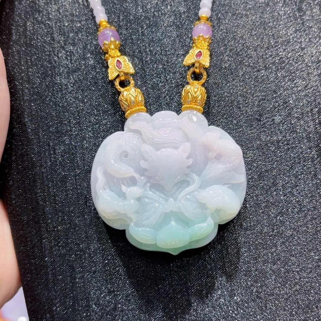 翡翠合金吊坠(赠链)国风