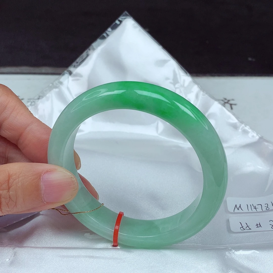 未镶嵌手镯翡翠55圈4781