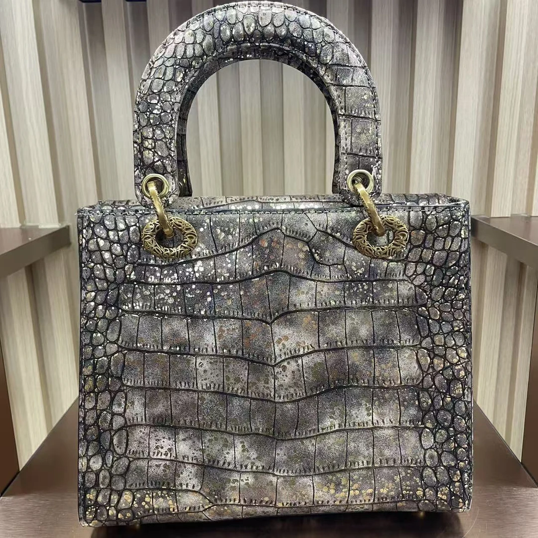 （燕子宠粉福利）可调节法式手提款单根格子斜挎包竹节高档托特包