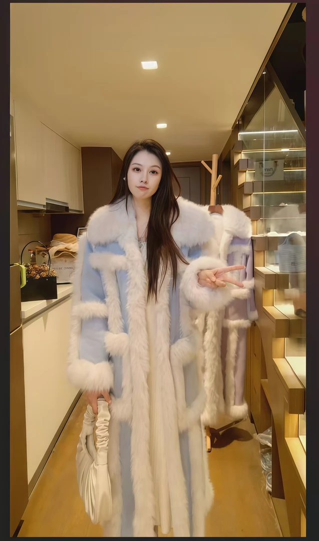 【樱花树下的约定】冬季必备保暖毛毛大衣高级软妹既视感