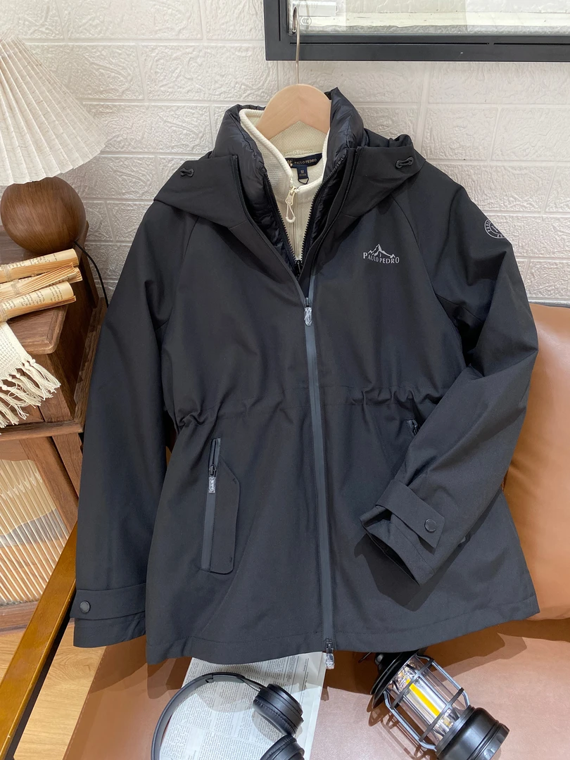 保罗彼得专柜正品女士一衣三穿可拆卸羽绒服简约时尚WWEDR00351