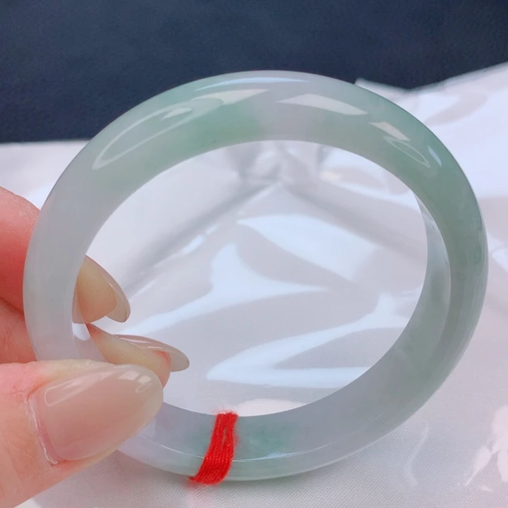 翡翠未镶嵌手镯55圈口