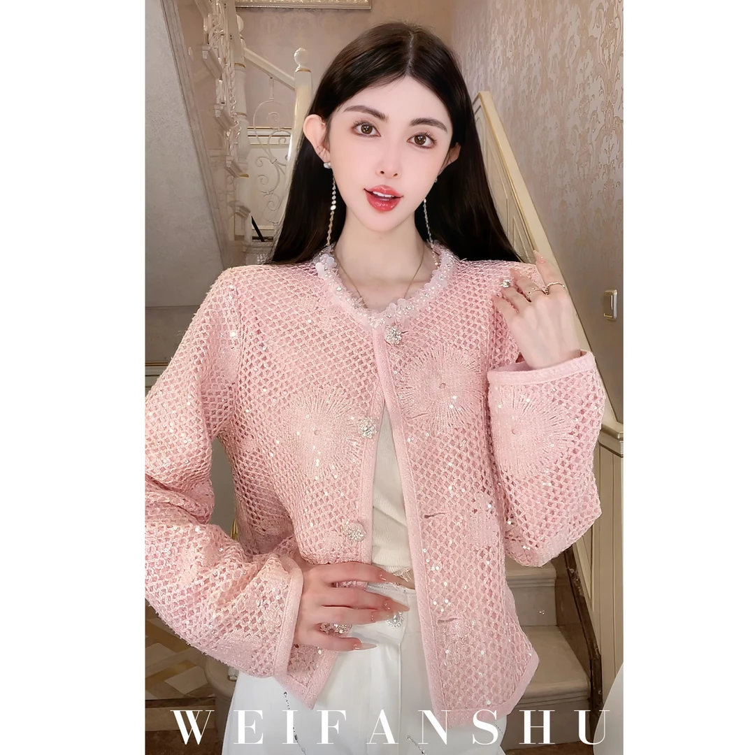 WEIFANSHU/魏凡舒【恋发心事】早春新款小个子洋气短款小香风外套