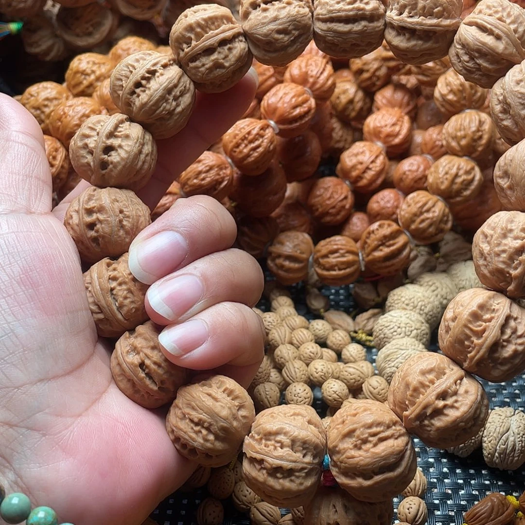 涛***旧手串文玩核桃磨盘京八棱