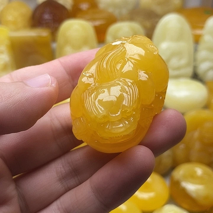 琥珀颈饰未镶嵌琥珀蜜蜡吊坠