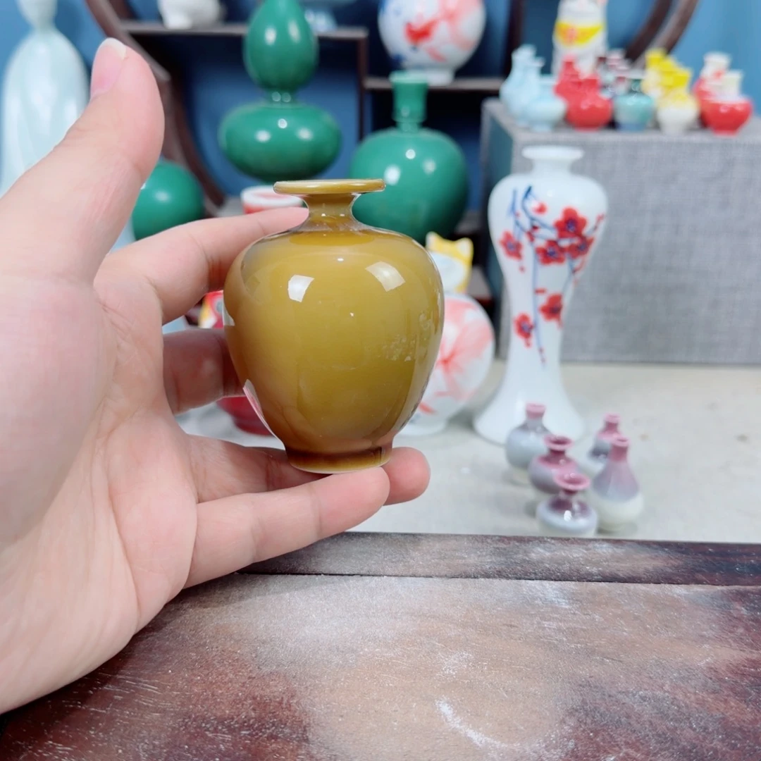 陶瓷手工小花器摆件
