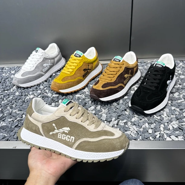 男鞋秋季新款潮流时尚休闲百搭系带耐磨防滑潮鞋