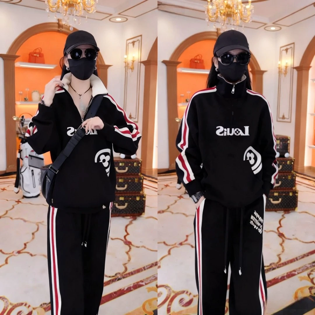 秋冬季新款时尚潮流百搭显瘦潮牌男士休闲个性卫衣休闲裤男两件套