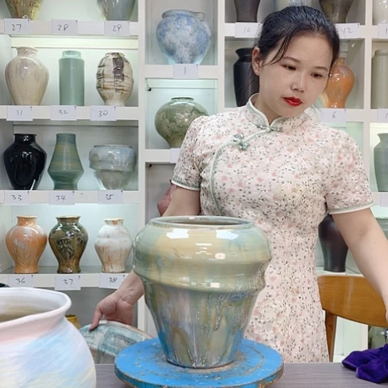 陶瓷花瓶摆件创意客厅