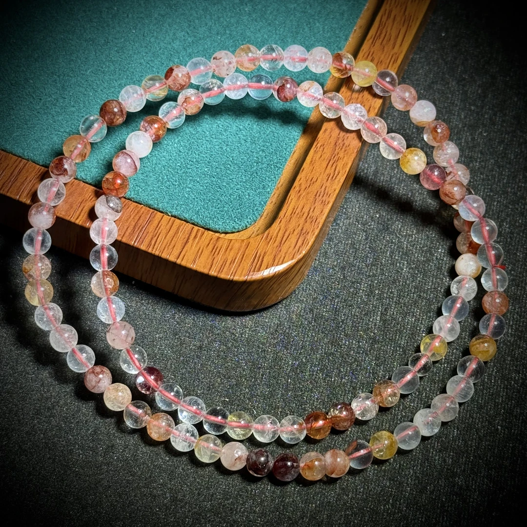 天然老矿胶花多宝多圈手串 多样性发其一A7037