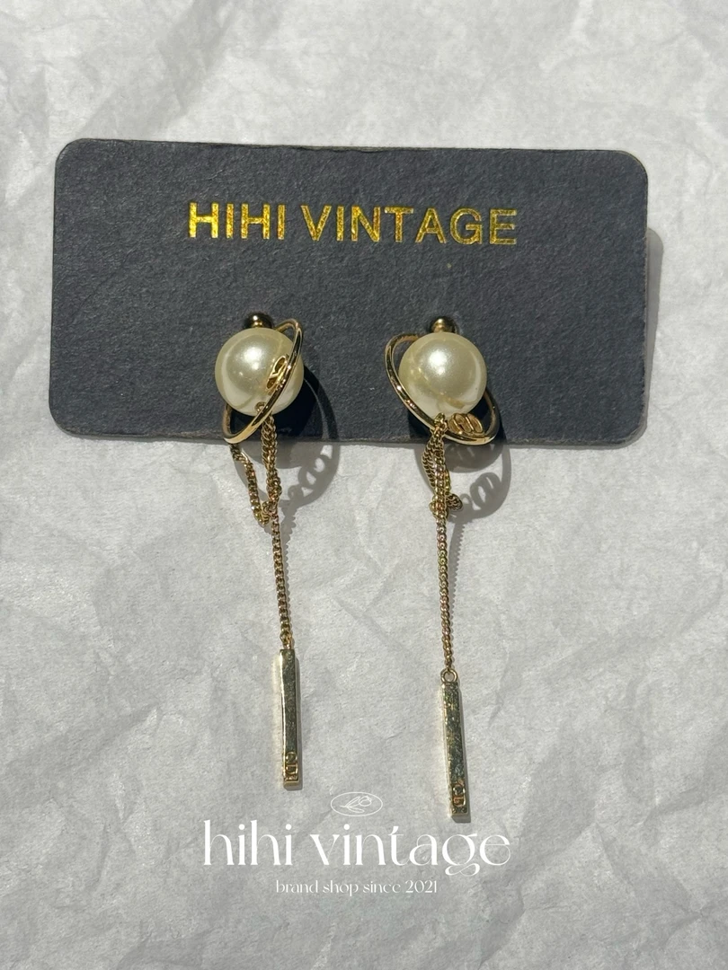 95新 DIOR/迪奥 珍珠流苏耳钉/13459518