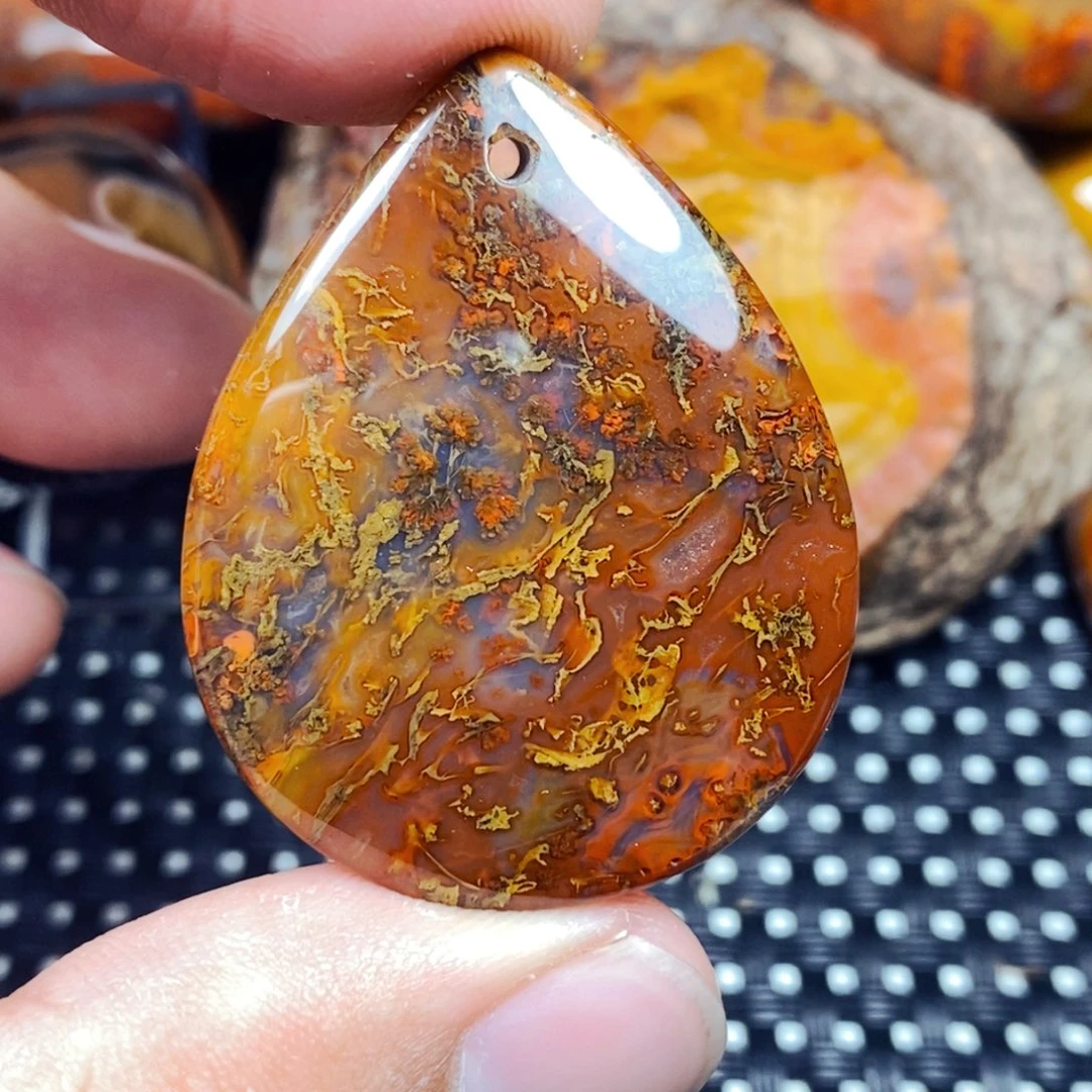 未镶嵌吊坠(不含链)玛瑙/玉髓风**淡