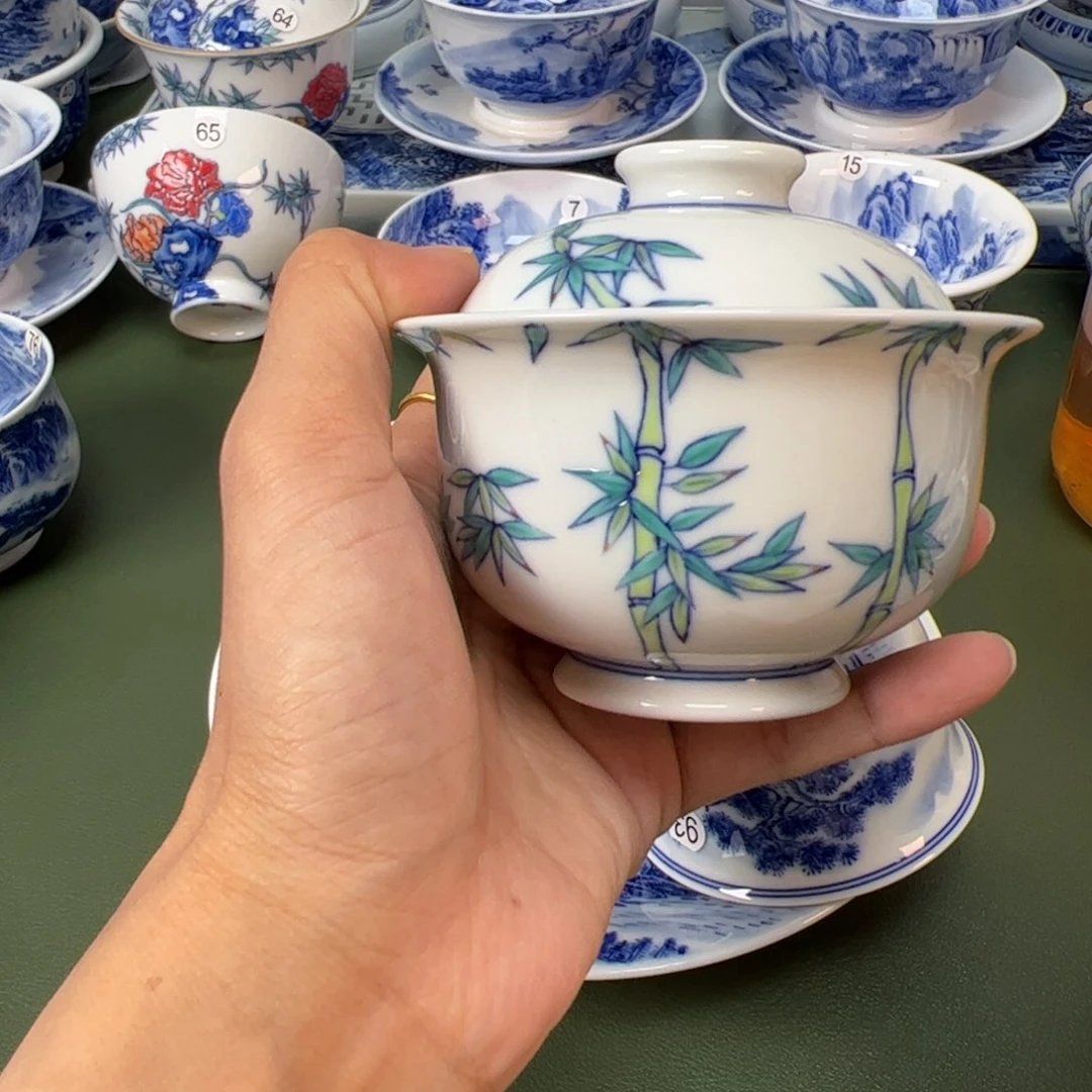 木木景德镇纯手工纯手绘茶具9