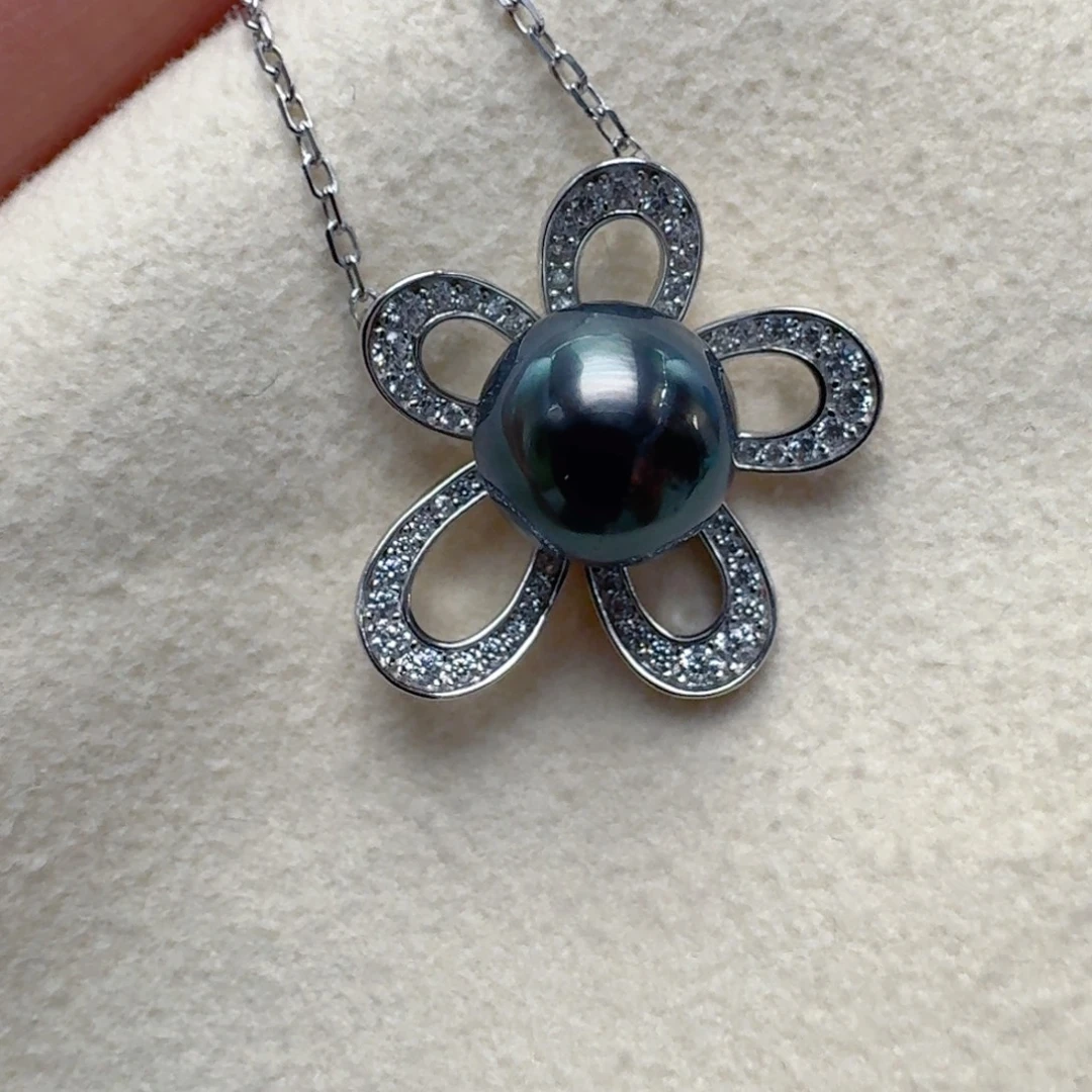 海水珍珠颈饰银S925镶嵌@@hx205