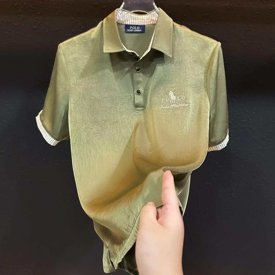 新款设计师男女同款潮流时尚休闲Polo翻领P8113
