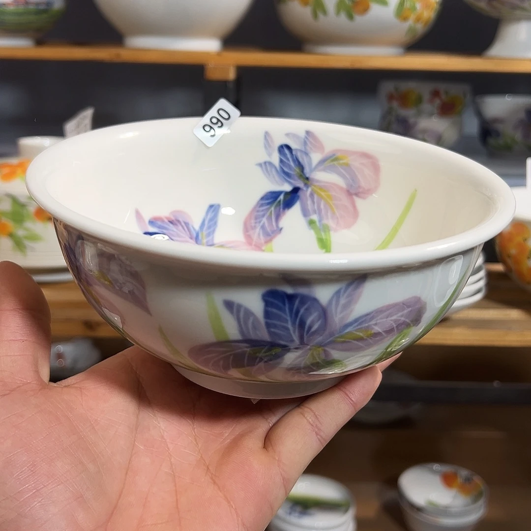 陶瓷景德镇高温陶瓷7寸手工面碗