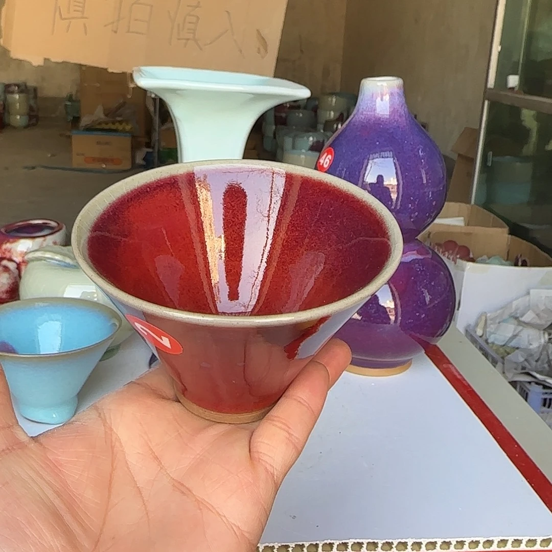陶摆件郑家钧瓷摆件微瑕