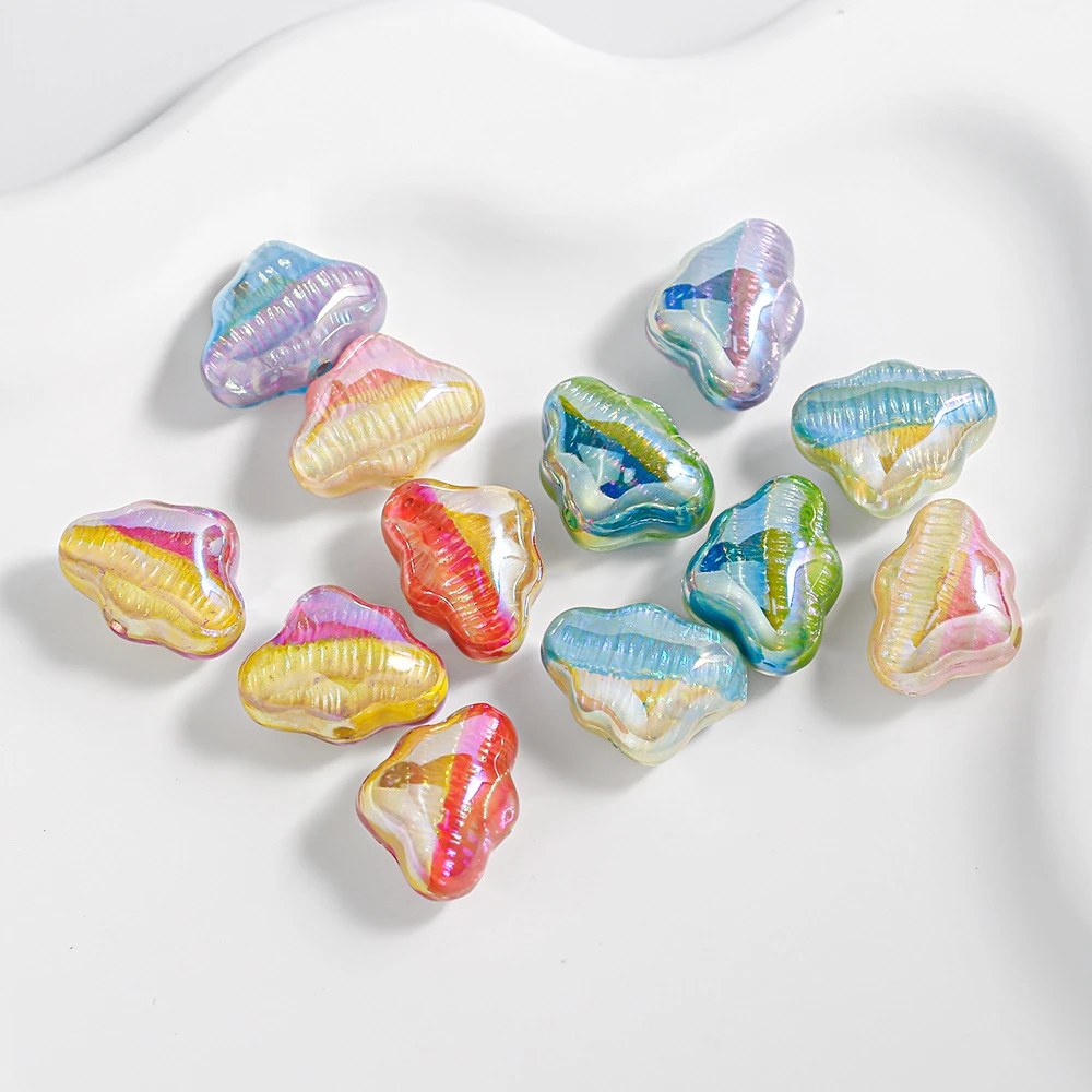 【海蒂】人鱼姬彩色系列云朵/星星/油画珠diy配件小饰品手机链ins