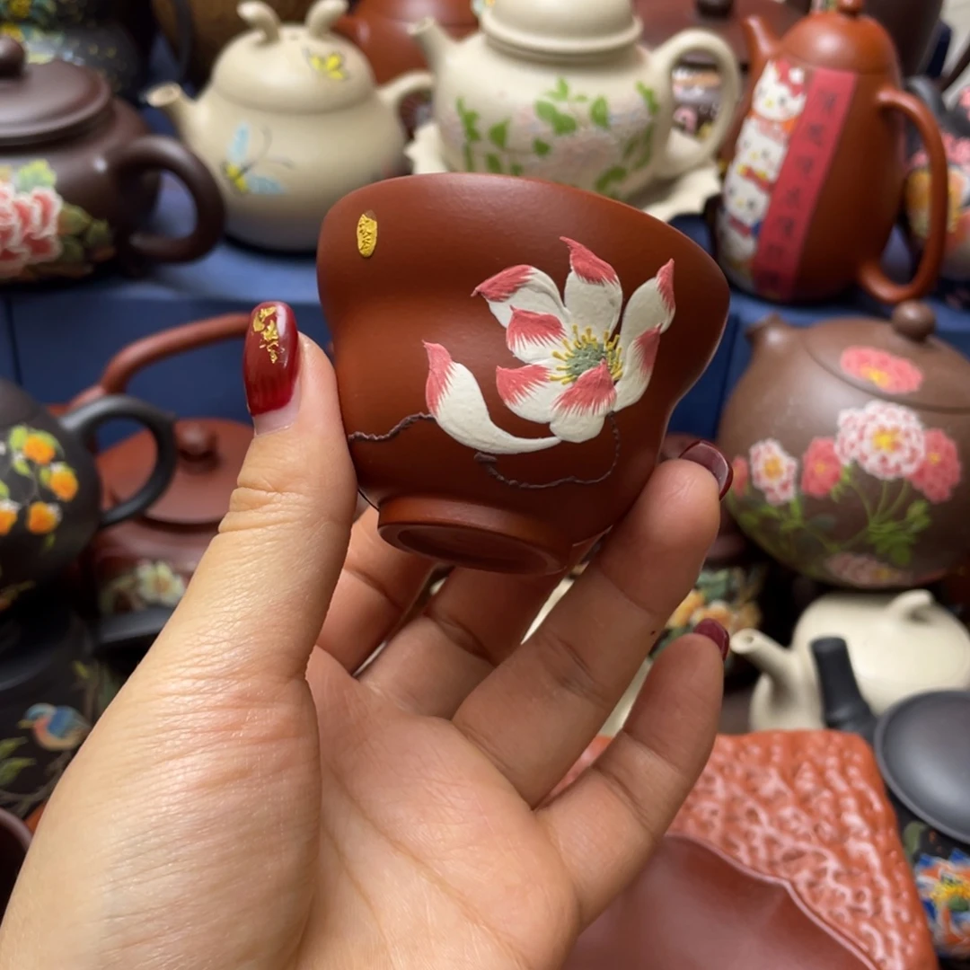 紫砂茶杯紫砂主人杯60cc