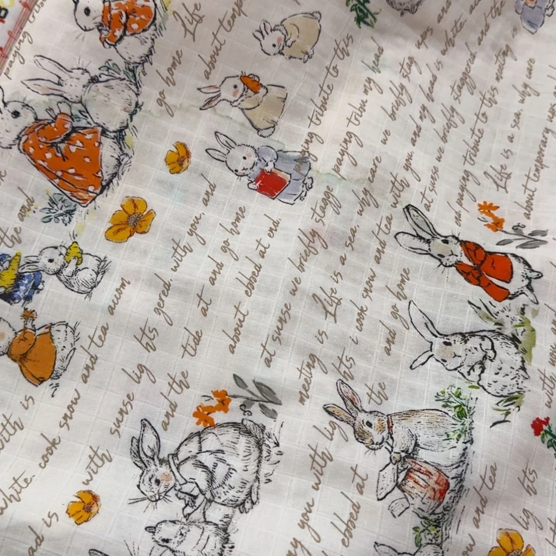 棉超舒服纯棉格纹双层纱1米价x1.67米宽E