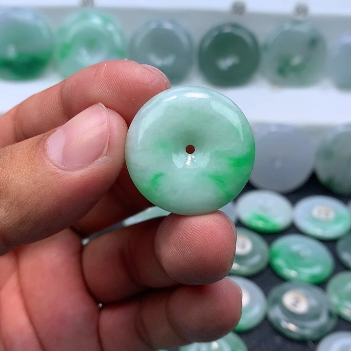 颈饰未镶嵌翡翠缅甸天然A货翡翠26.5-5.8