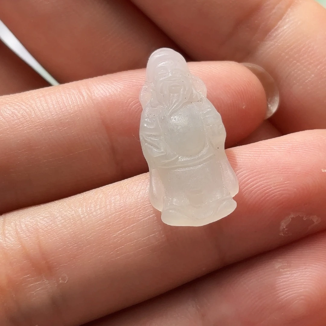 定制翡翠未镶嵌天然缅甸翡翠Ａ货财神不退不换