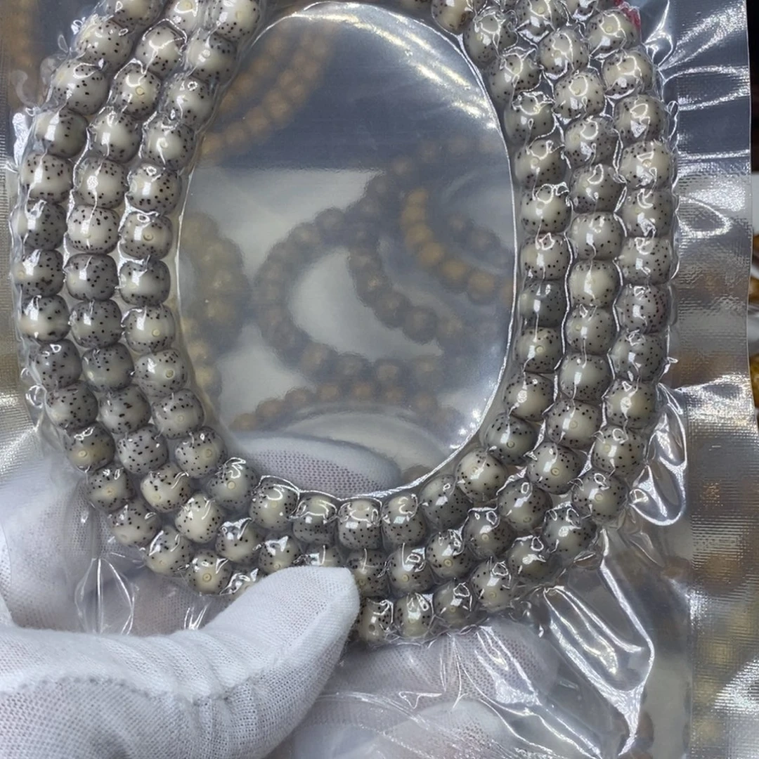 手串星月菩提卡8正月大眼睛石玉料长串