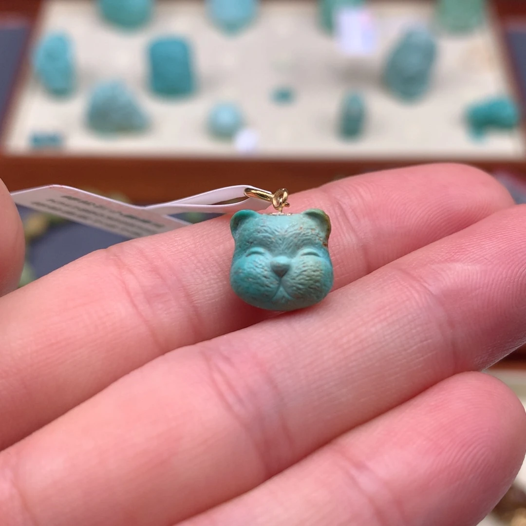 绿松石18K金镶嵌绿松石