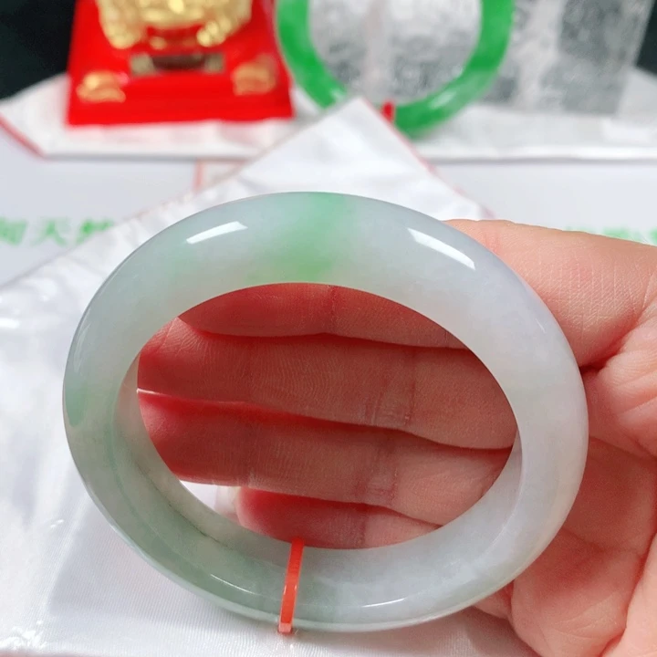 未镶嵌手镯翡翠  编号1608 正圈53+