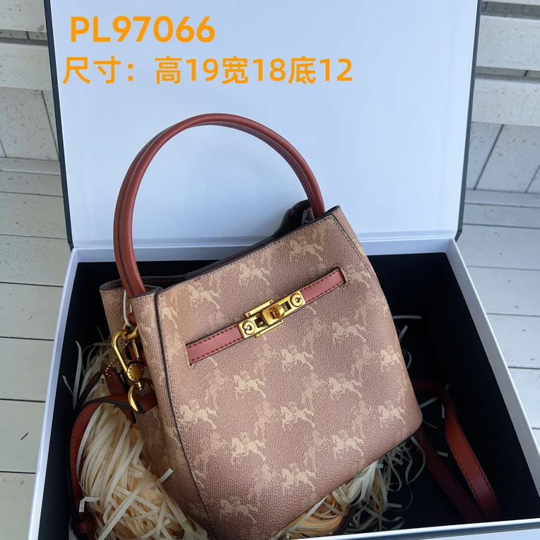 新款水桶包时尚百搭潮流单肩斜挎包防盗防刮耐磨手提女包97066