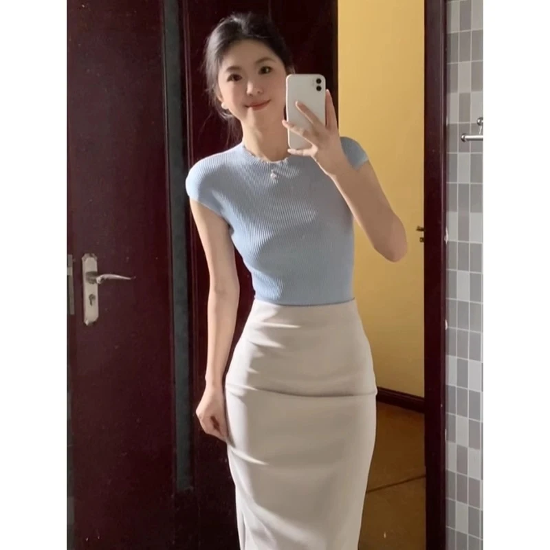 2025夏季新款爆款女装洋气裙子套装女款网红小众炸街高级感两件套