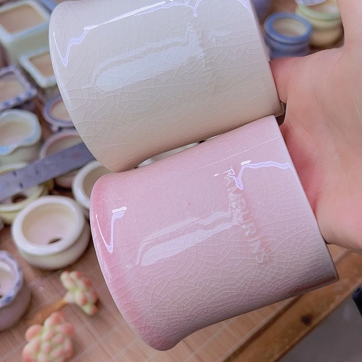 红陶陶瓷花盆当场满12包邮