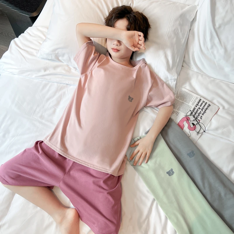 男童睡衣夏季2025新款中大童夏天薄款男孩空调儿童夏装家居服套装