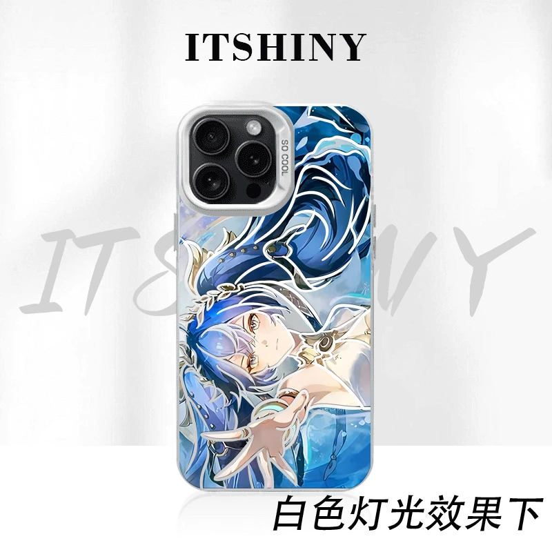 鸣潮尤诺手机壳彩银适用于苹果华为荣耀小米VIVOPPO一加47