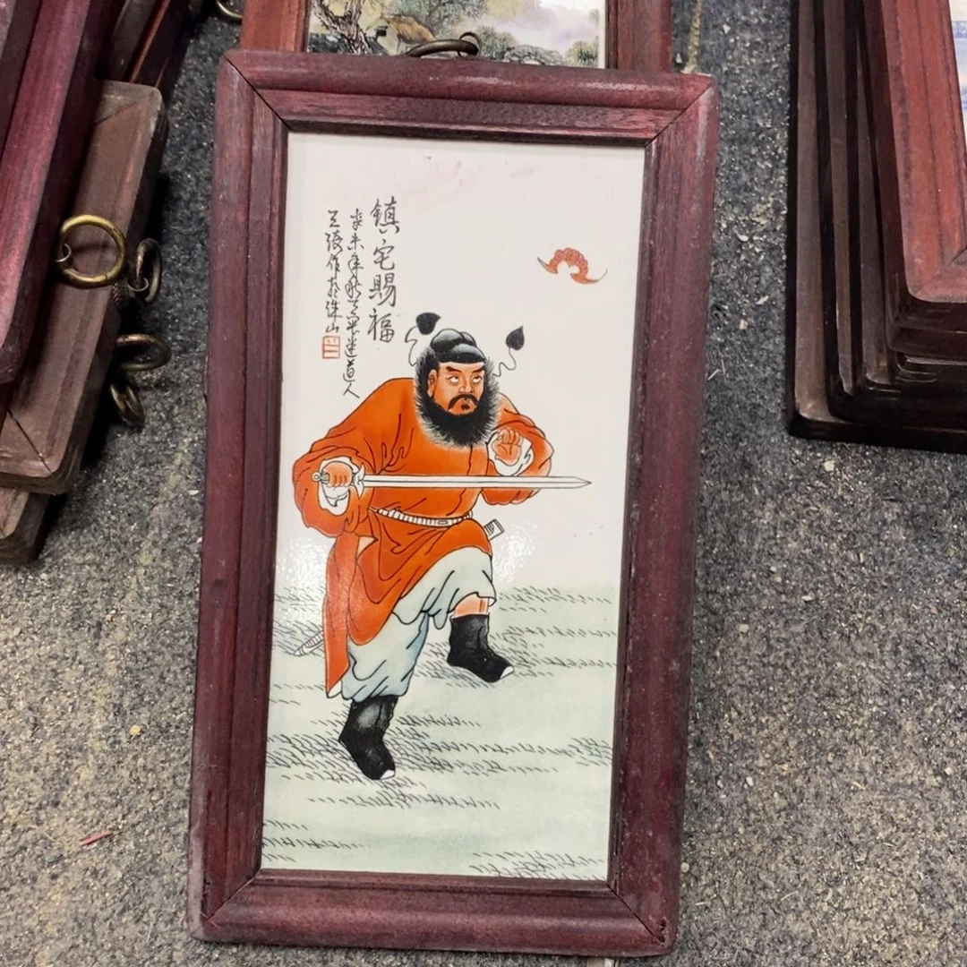 瓷片30*16 景德镇瓷板画柴窑烧制