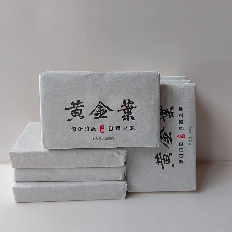 普茗瑞2024年 黄金叶普洱茶 老黄叶砖 250克自饮普洱香甜茶砖