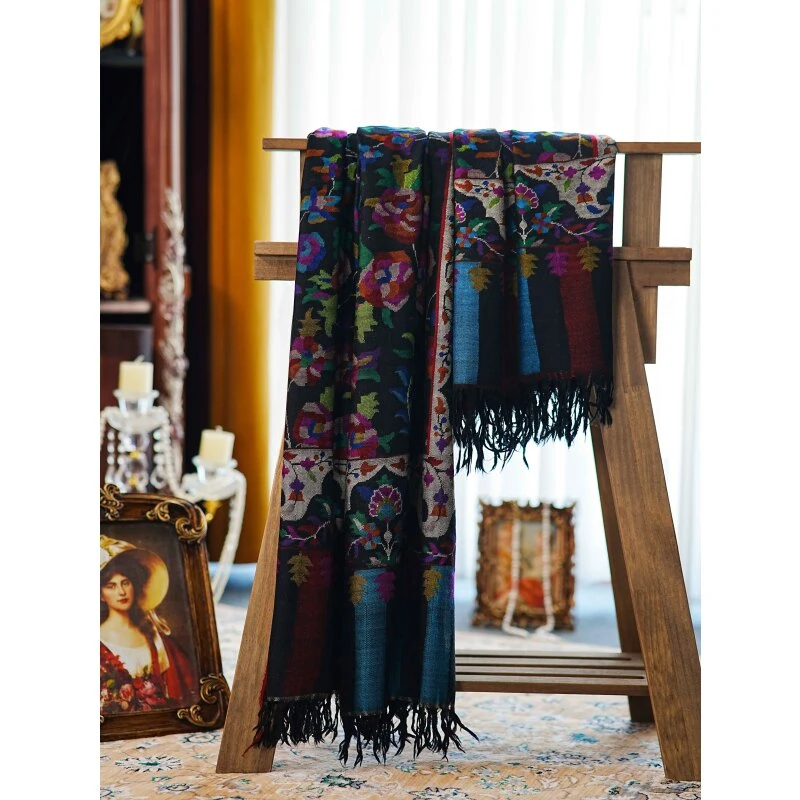 克什米尔pashmina披肩围巾卡尼 135*270 60095-03