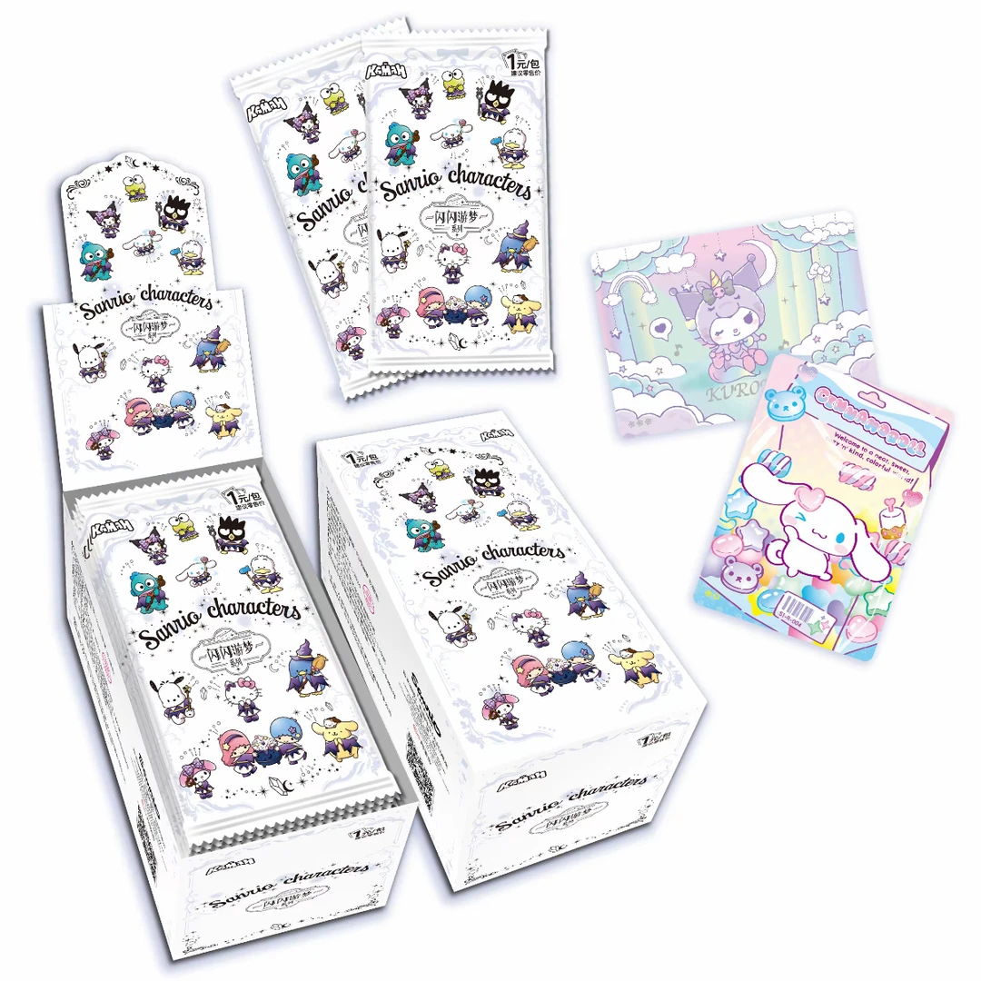 卡漫新品【正版授权】三丽鸥家族闪闪游梦初熠包 三丽鸥一元包拆卡