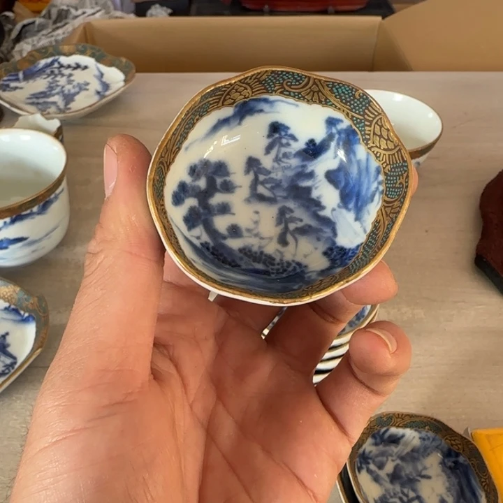 瓷片茶道具工艺品