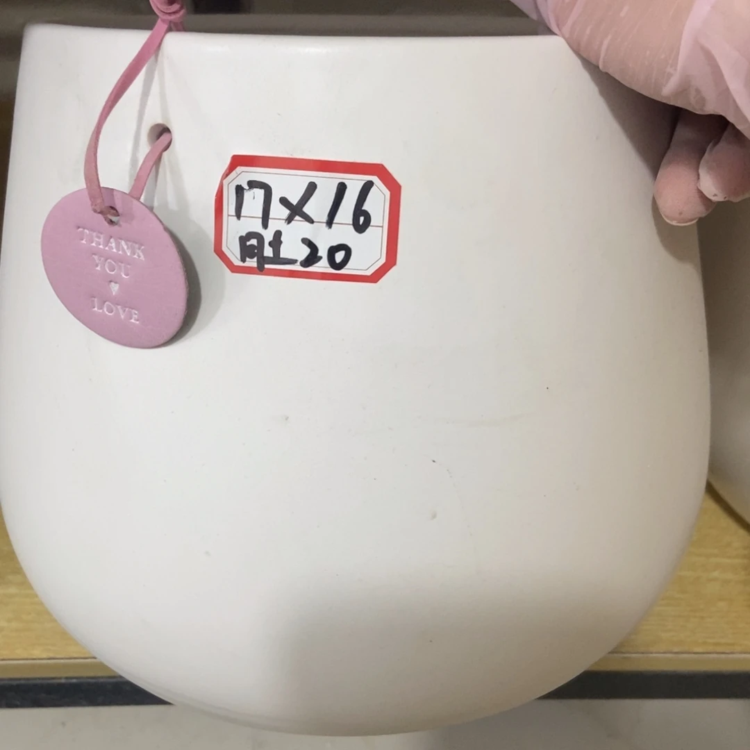 红陶高温陶瓷花盆