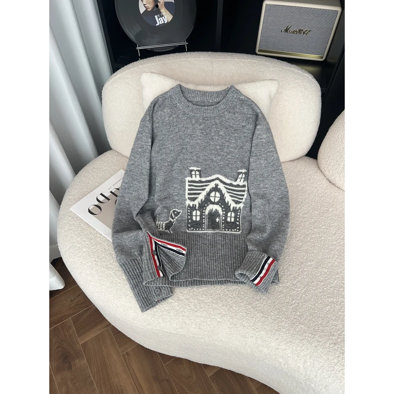 春秋简约时尚百搭圆领长袖内搭毛衣2412211