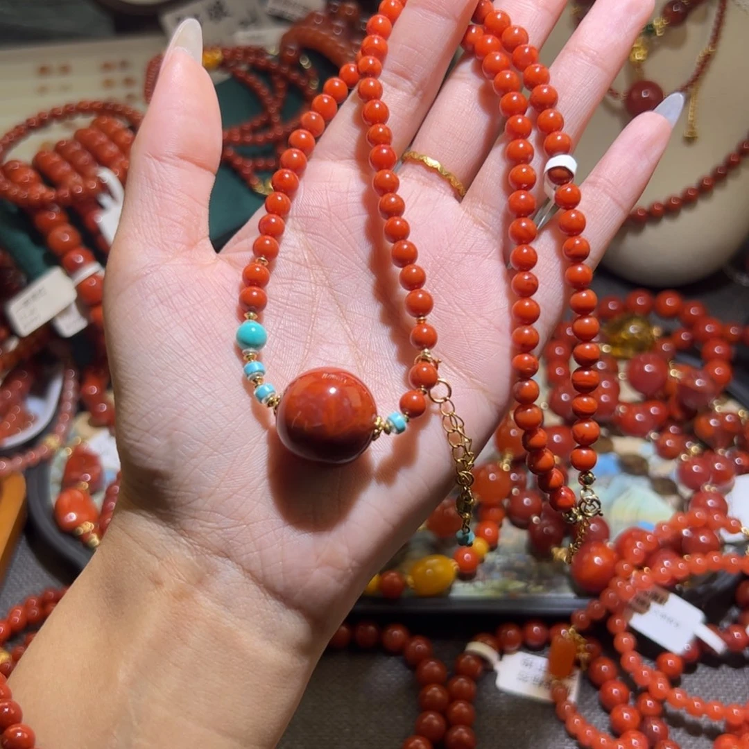 南红玛瑙未镶嵌手链5mm