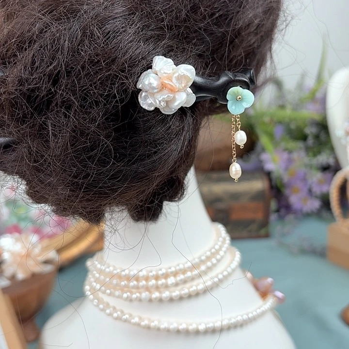 未镶嵌淡水珍珠发饰